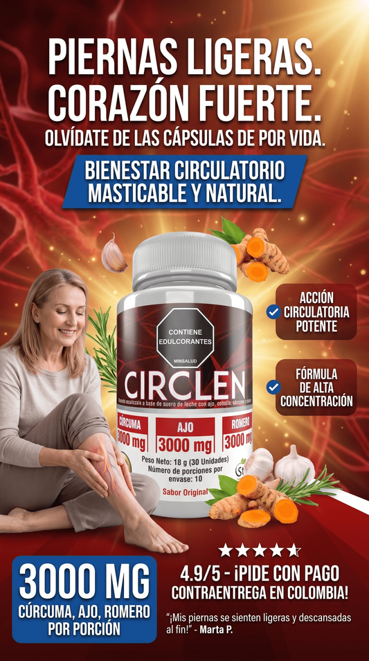 CIRCLEN — Ajo Curcuma Romero 3000mg pastillas masticables